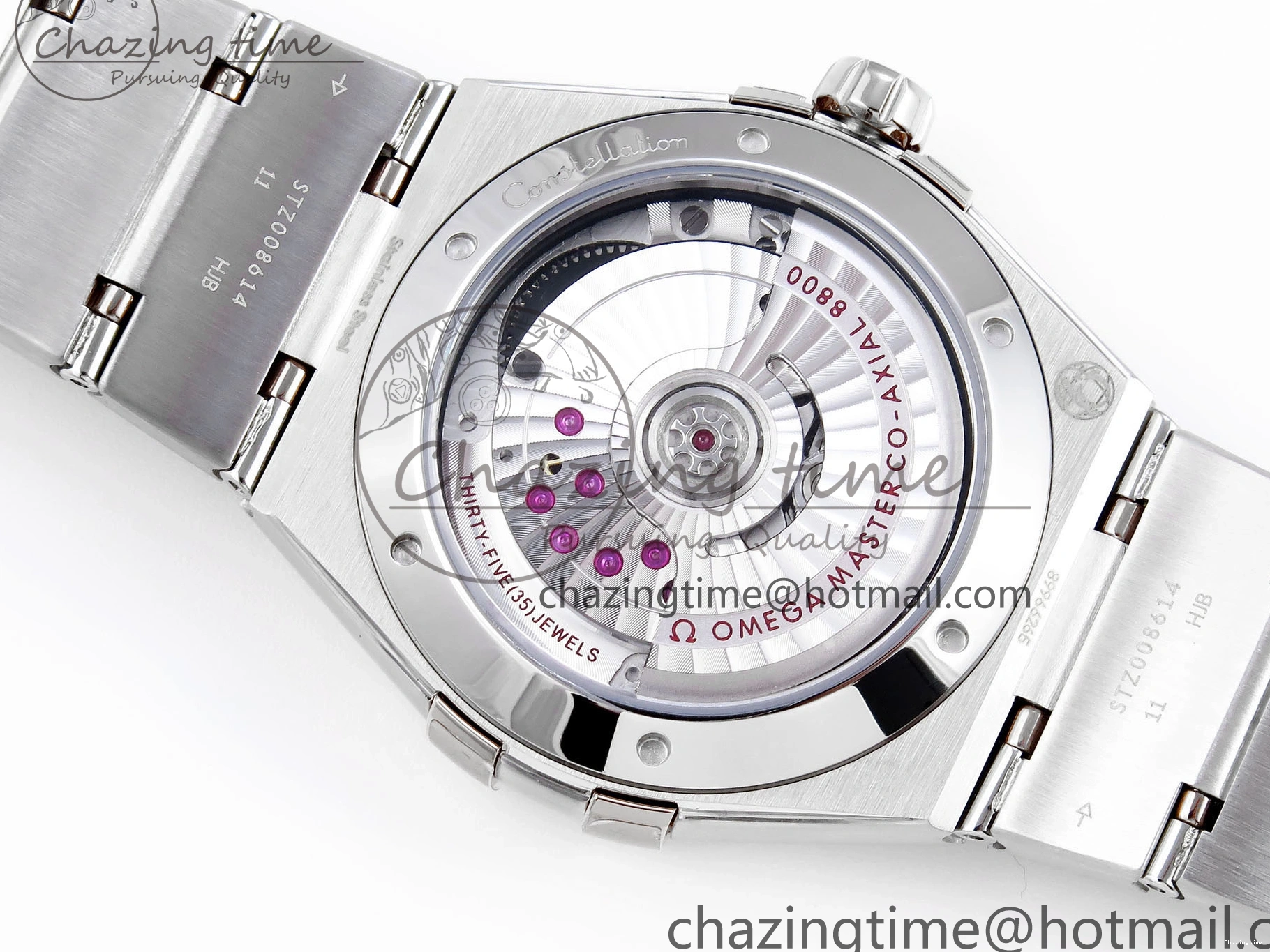 0122 Snug Constellation 39mm SS ASWF 1:1 Best Edition Black Dial on SS Bracelet A 7771